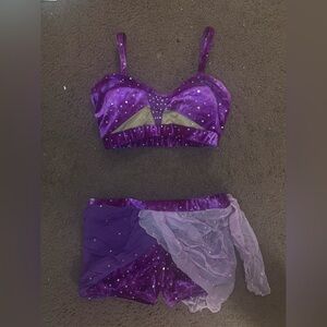 CUSTOM PURPLE LYRICAL 2-PIECE SIZE ADULT SMALL